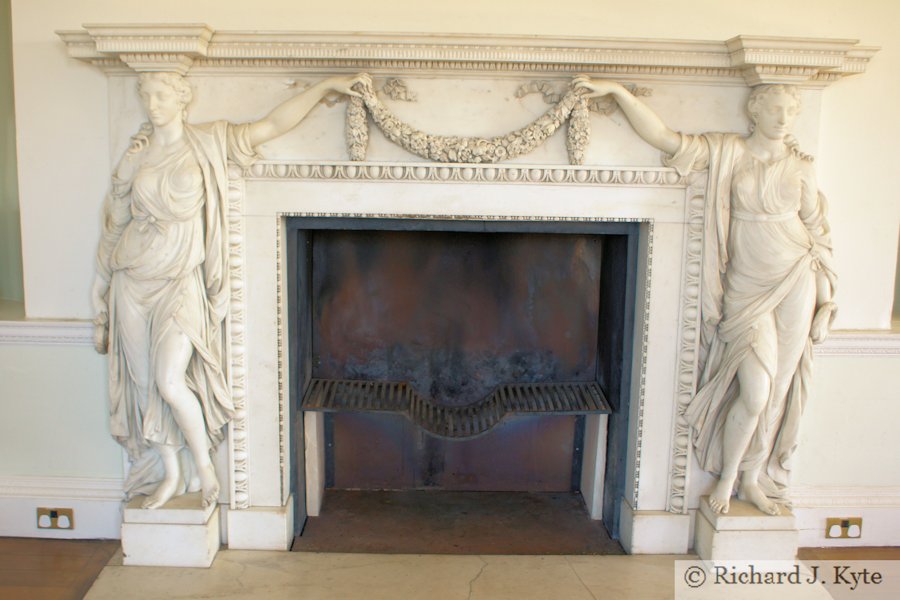 The Fireplace in the Long Gallery of Croome Court, Worcestershire