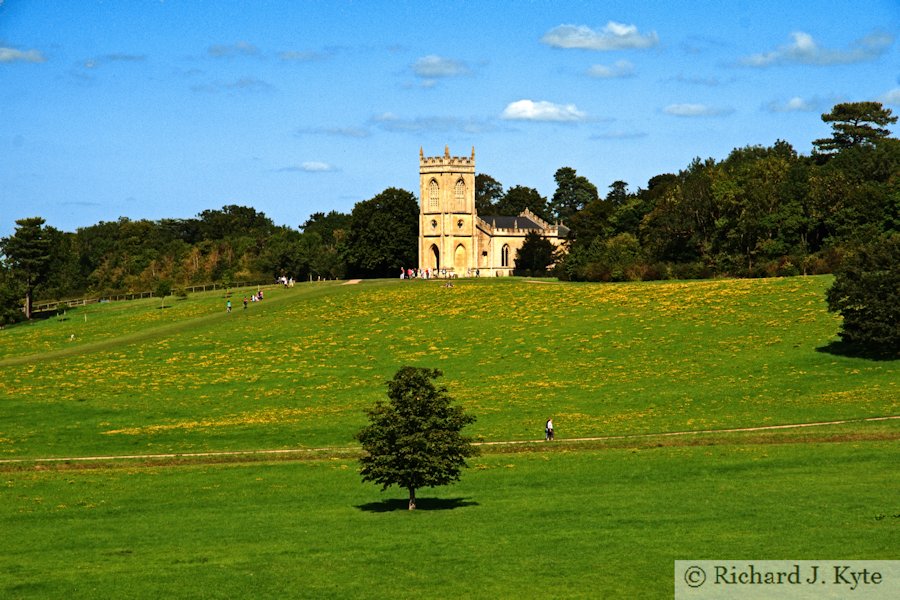Looking from the house to the church, Croome Park, Worcestershire