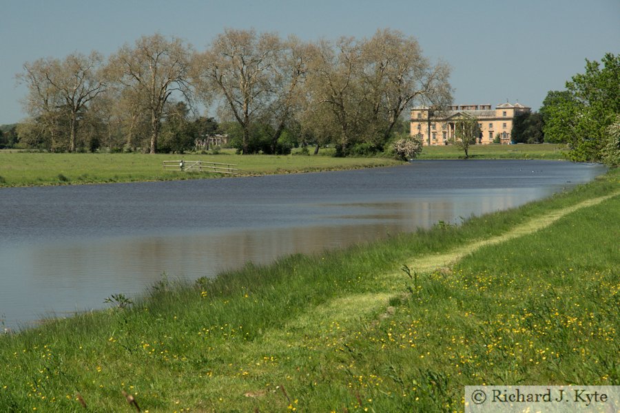 Looking up the River Croome towards Croome Court, Worcestershire