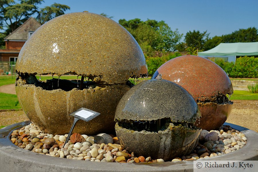 Luna Trio Water Feature, The Walled Garden, Croome Park, Worcestershire