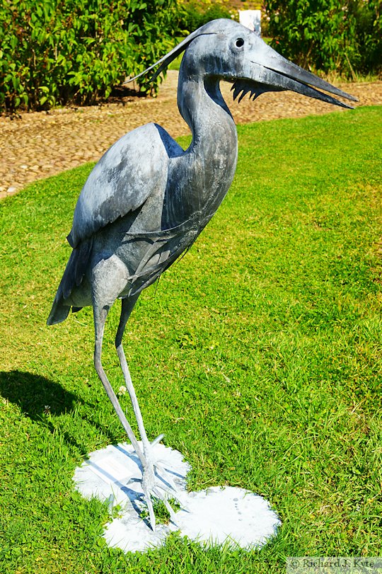 Heron Sculpture, Walled Garden, Croome Park, Worcestershire