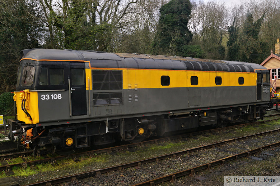 Class 33 diesel no. 33108 at Highley, Severn Valley Railway