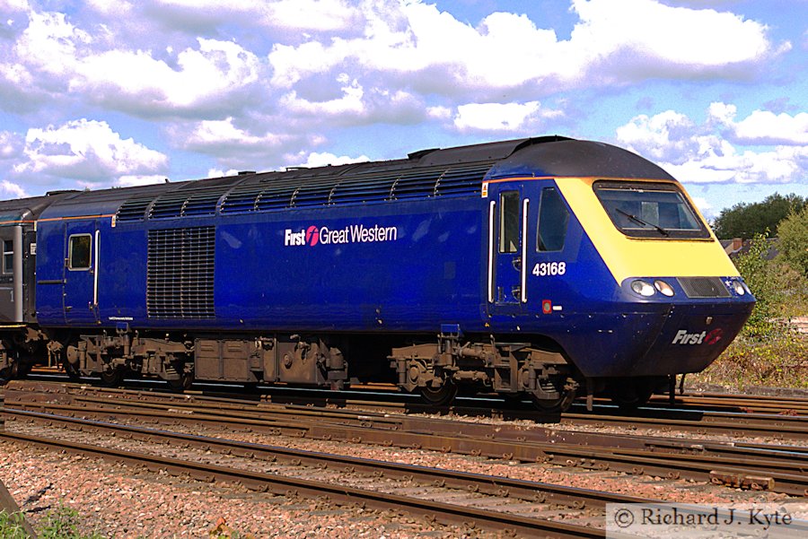 First Great Western Class 43 Diesel no. 43168 departs Gloucester