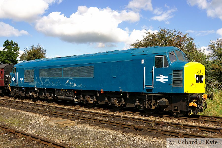 Class 45 Diesel no. 45149 departs Toddington, Gloucestershire Warwickshire Railway