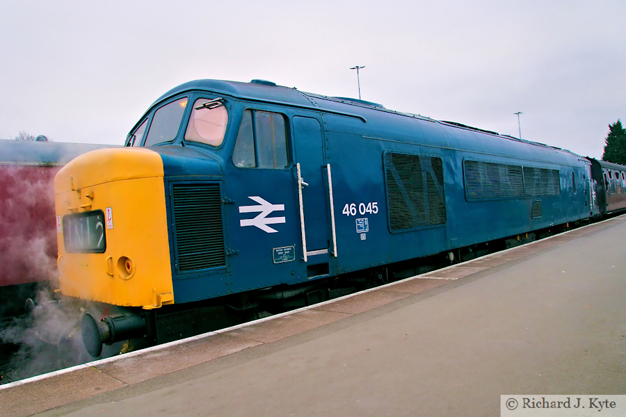 Class 46 Diesel no. 46045 at Kidderminster, Severn Valley Railway Diesel Day