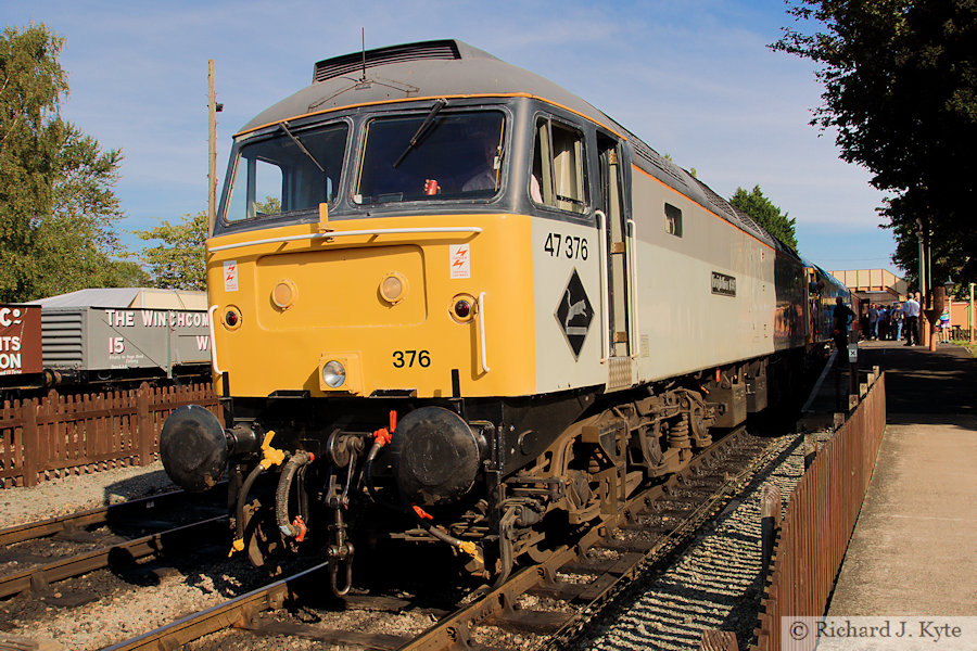 Class 47 Diesel no. 47376 "Freightliner 1995" at Toddington, Gloucestershire Warwickshire Railway