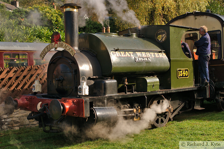 GWR no. 1340 "Trojan" at Parkend, Dean Forest Railway "Royal Forest of Steam" Gala