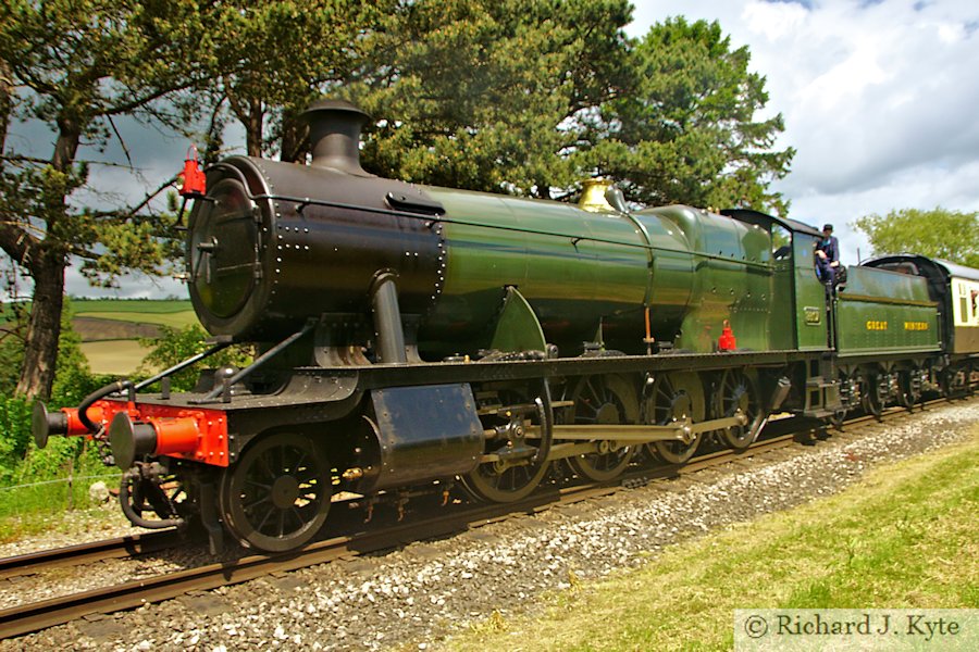 GWR Class 28XX no. 2807 approaches Gotherington, Gloucestershire Warwickshire Railway