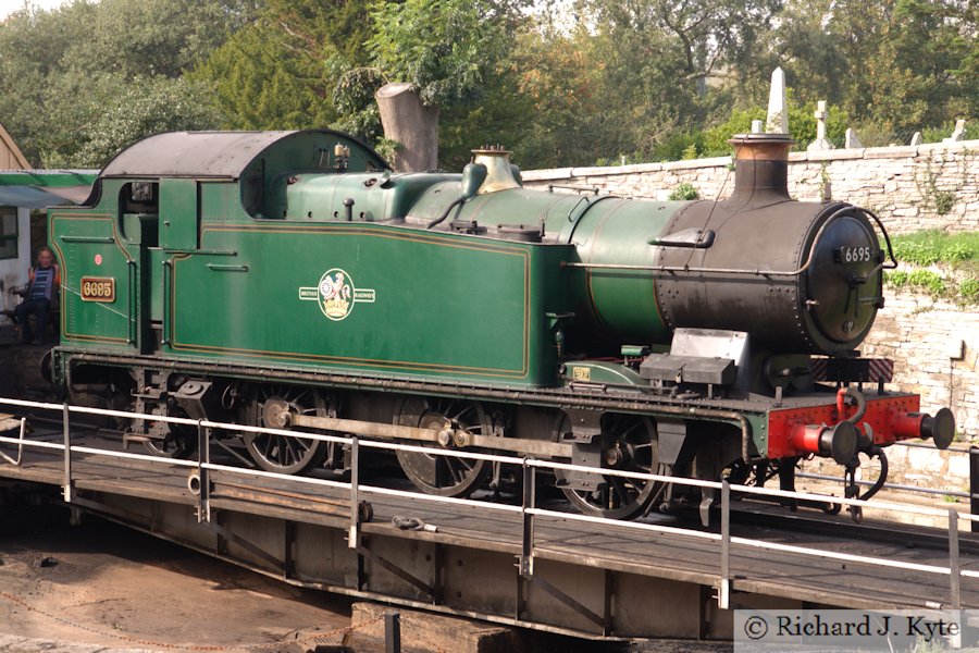 GWR 56XX class no. 6695 on Swanage Turntable