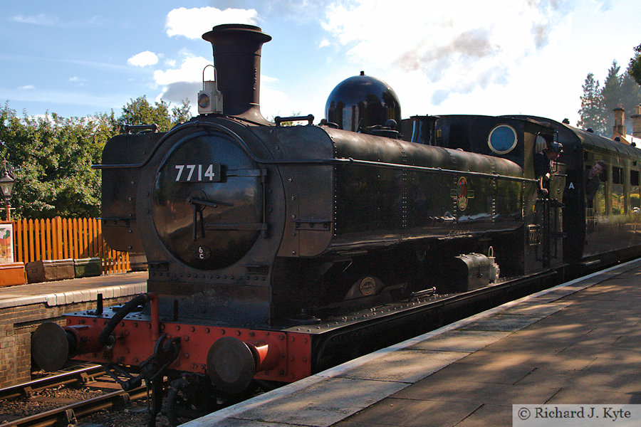 GWR 57XX no. 7714 at Kidderminster, Severn Valley Railway Autumn Gala 2022