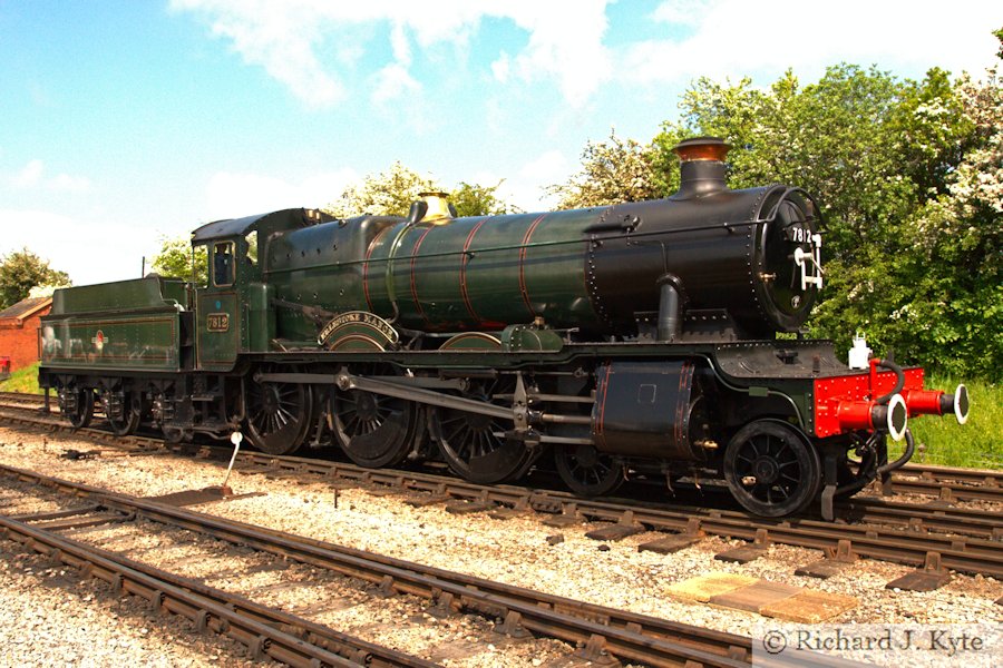 GWR "Manor" class no. 7812 "Erlestoke Manor" at Toddington, Gloucestershire Warwickshire Railway