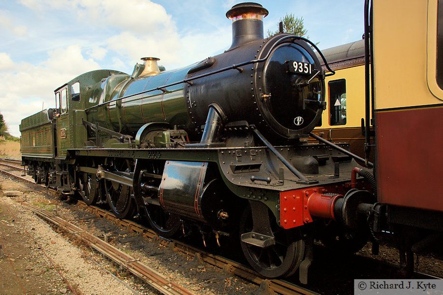 West Somerset Railway 9351 class no. 9351 at Arley, Severn Valley Railway Autumn Gala 2022