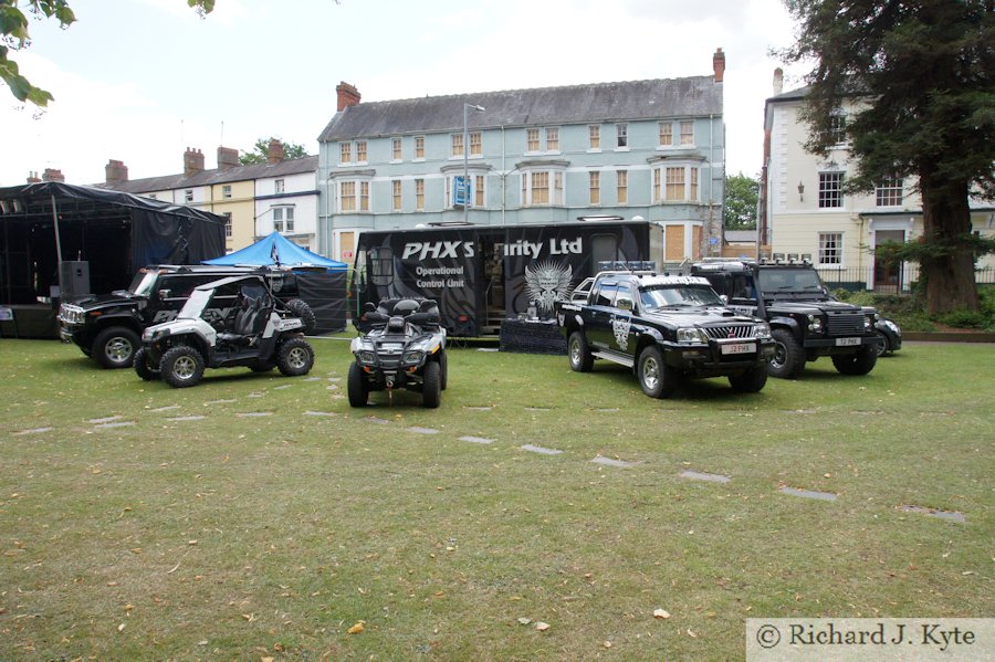 A selection of PHX Security Vehicles, Evesham River Festival 2011