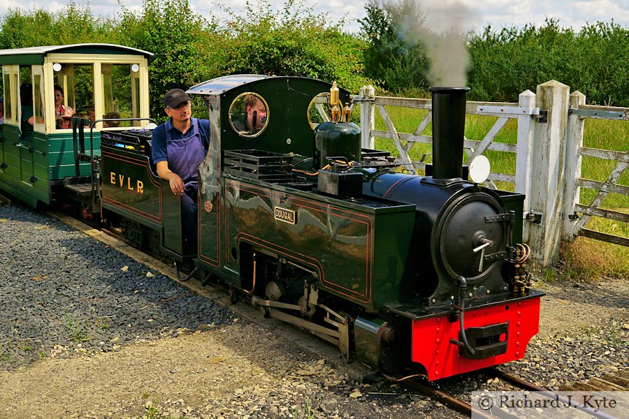 "Dougal" heads for Country Park Halt, Evesham Vale Light Railway