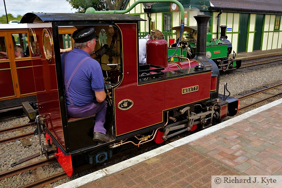 "Monty" and "St Egwin" at Twyford, Evesham Vale Light Railway Gala 2019