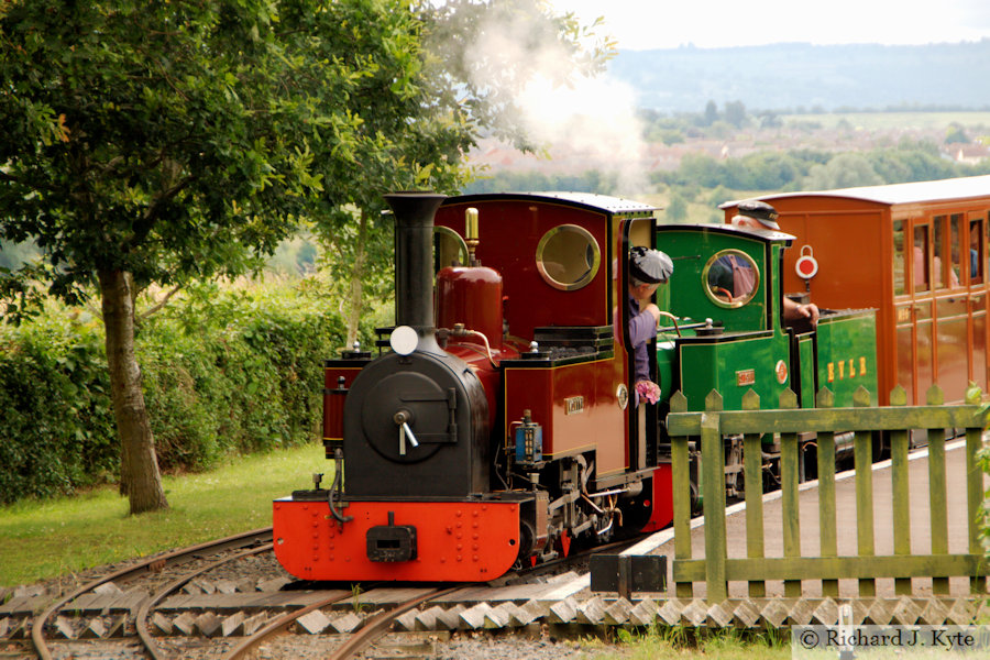 "Monty" and "St Egwin" at Twyford, Evesham Vale Light Railway Gala 2019