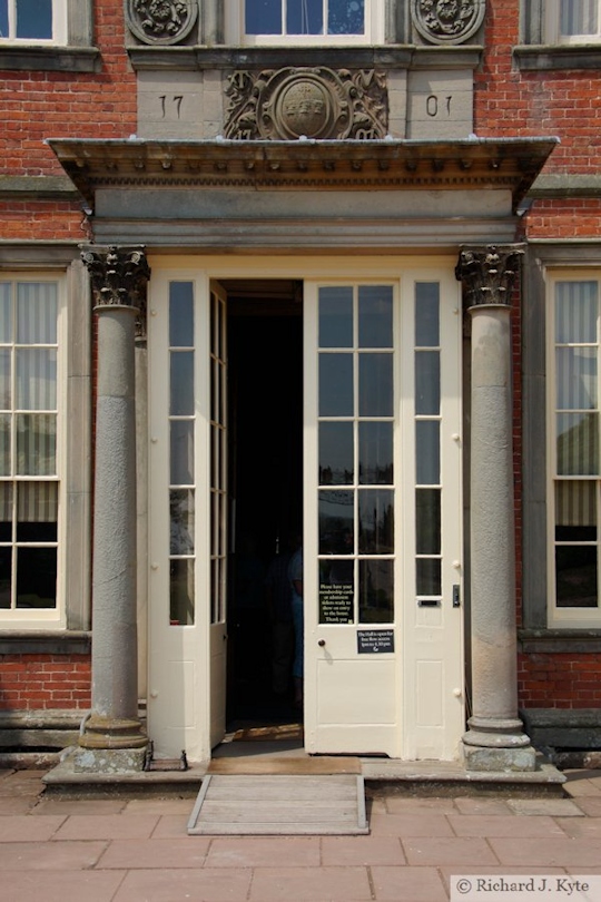 The Front Door, Hanbury Hall, Worcestershire