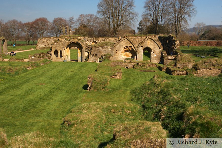 The South Range of the abbey, Hailes Abbey, Gloucestershire