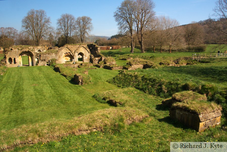 The South Range of the abbey, Hailes Abbey, Gloucestershire