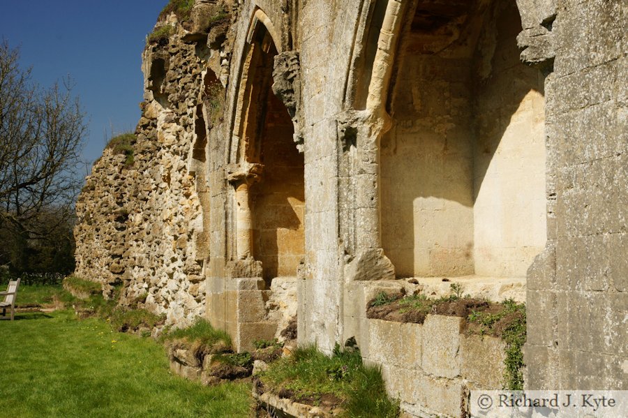 The North Cloister Wall, Hailes Abbey, Gloucestershire
