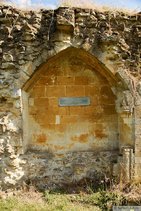 Alcove, North Cloister Wall, Hailes Abbey, Gloucestershire
