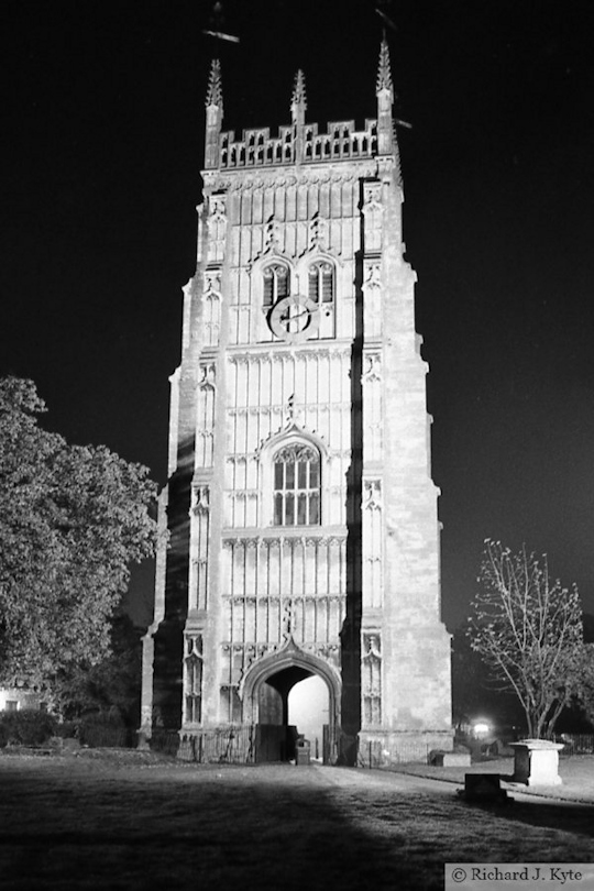 Evesham Bell Tower at Night, Worcestershire