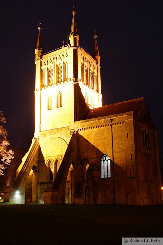 Pershore Abbey at Night, Worcestershire