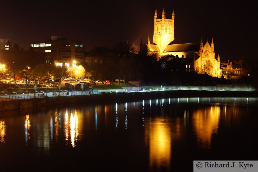 Worcester Riverside at Night, Worcestershire