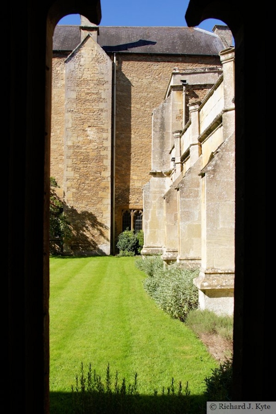 Looking out of the Cloisters, Lacock Abbey, Wiltshire