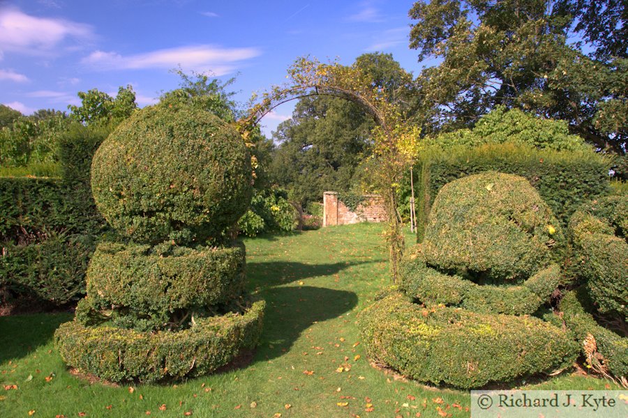 Looking towards the Kitchen Garden from the Best Garden, Chastleton House, Oxfordshire