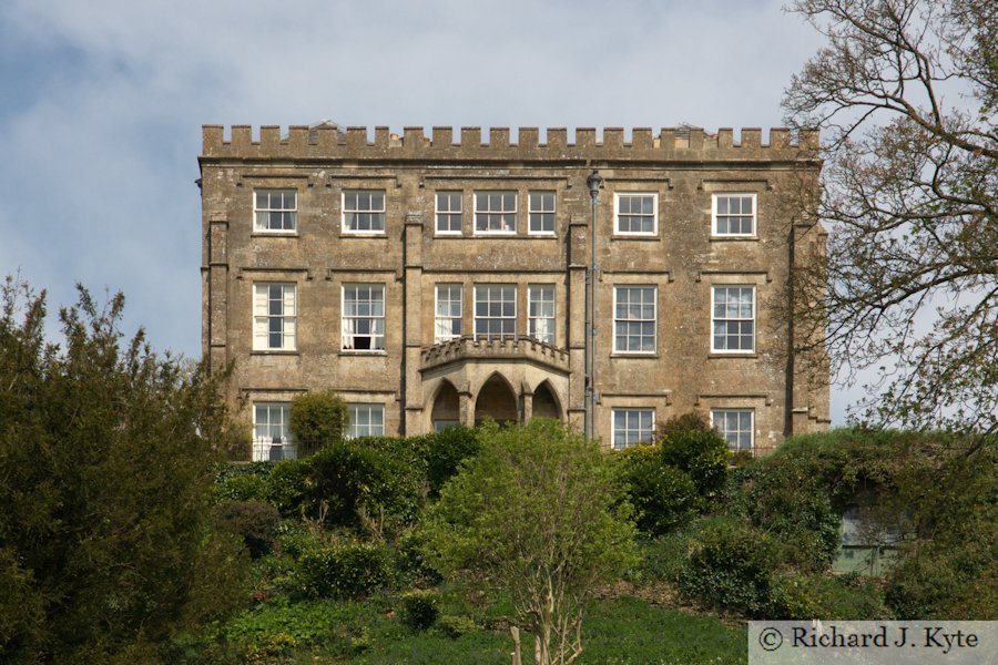 Newark Park House, seen from the lower terrace, Gloucestershire