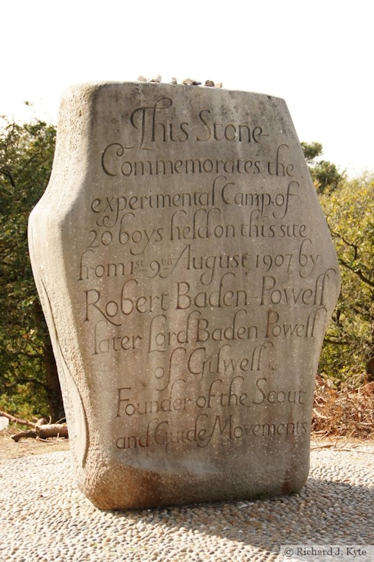 1907 Scout Camp Memorial Stone, Brownsea Island, Dorset