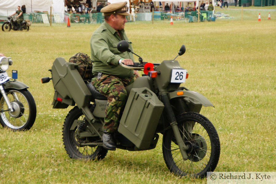 Exhibit White 26 - Harley Davidson MT350, Wartime in the Vale 2015