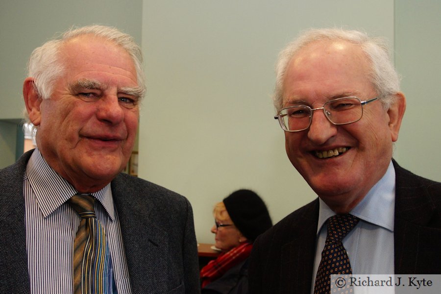 David Geldard (L) and John Ellis (R),  Sir Henry Fowler Plaque Unveiling, 