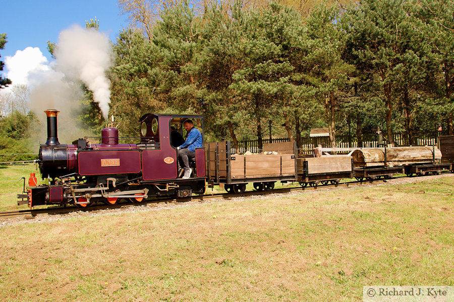 "Anne" on a Freight Working for Rookwood, Perrygrove Railway Spring Gala 2023