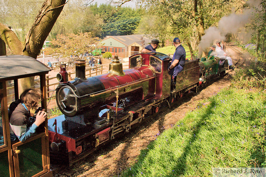 "Siân" and "Count Louis" head for Perrygrove, Perrygrove Railway Spring Gala 2023