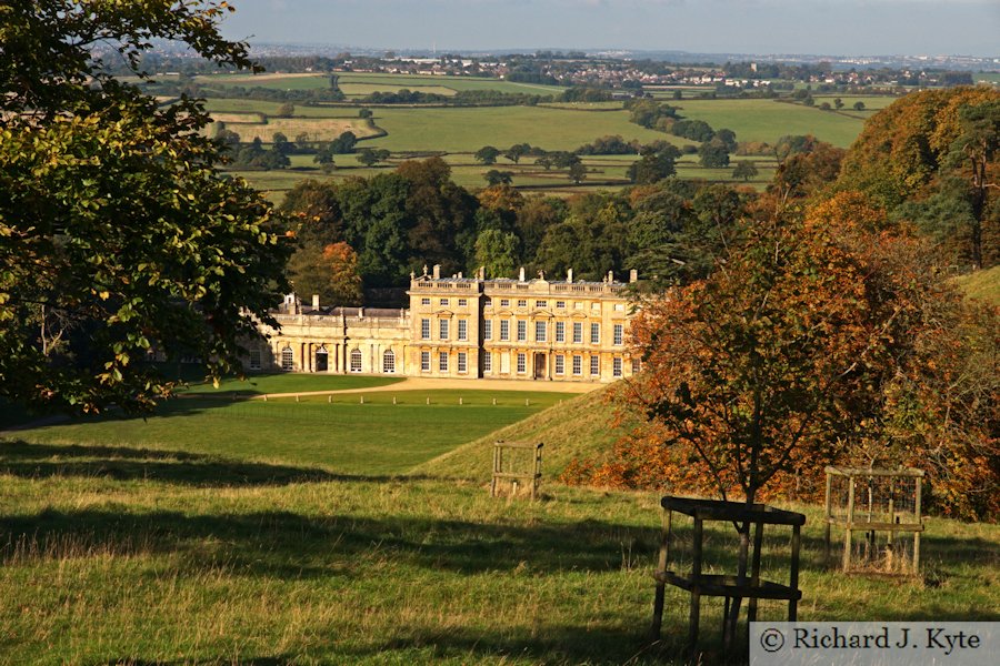 Dyrham Park House, seen from the approach drive, Gloucestershire