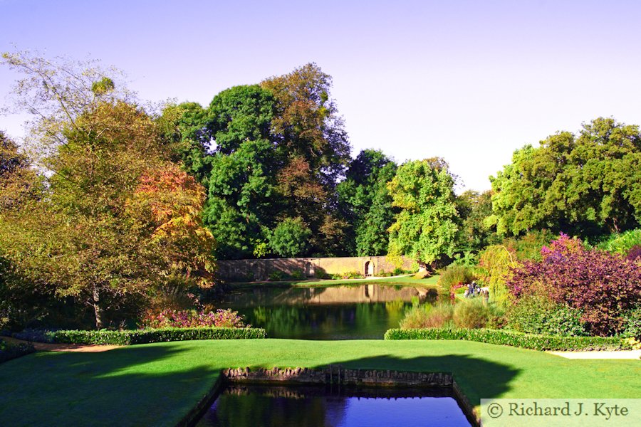 Looking across the Upper and Lower Pools, Dyrham Park, Gloucestershire