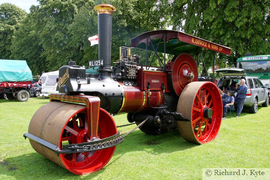 Burrell Traction Engine ("R Dingle and Sons Ltd"/RL 1254), Evesham Vintage Riverside Show 2012