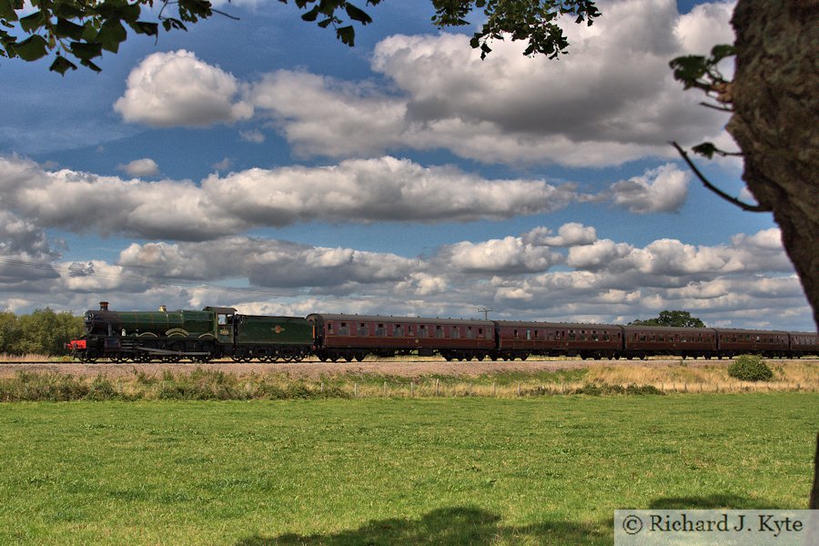 GWR Modified Hall class no. 7903 Foremarke Hall passes Didbrook heading for Winchcombe, Gloucestershire Warwickshire Railway