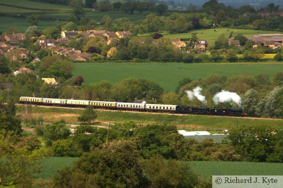 LMS locomotives on Chicken Curve, Winchcombe, Gloucestershire Warwickshire Railway 