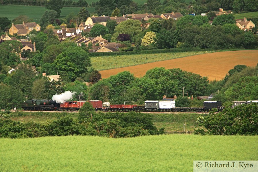 SR Merchant Navy Class no. 35006  Peninsular & Oriental S. N. Co on Chicken Curve, Winchcombe, Gloucestershire Warwickshire Railway 