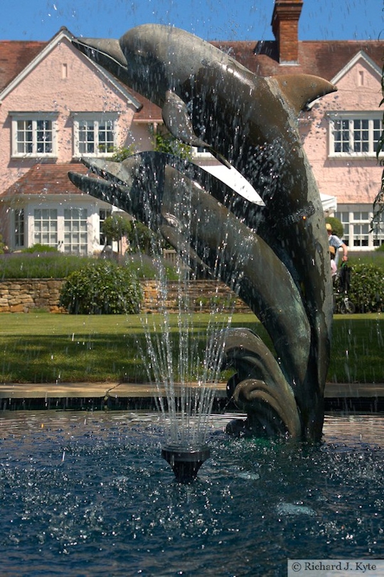 Dolphin Fountain, Garden 28 : "The Lenches", Eckington Flower Festival and Open Gardens 2017
