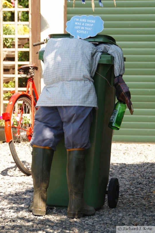 Wheelie Bin Sculpture, Eckington Flower Festival and Open Gardens 2017