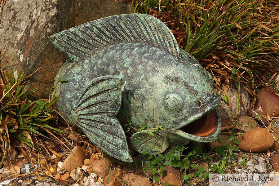 Fish Ornament, Garden 8, Fladbury Walkabout 2017