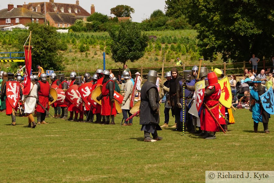 Battle of Lewes Re-enactment : De Monfort's Army takes the field, Battle of Evesham 2018 Re-enactment