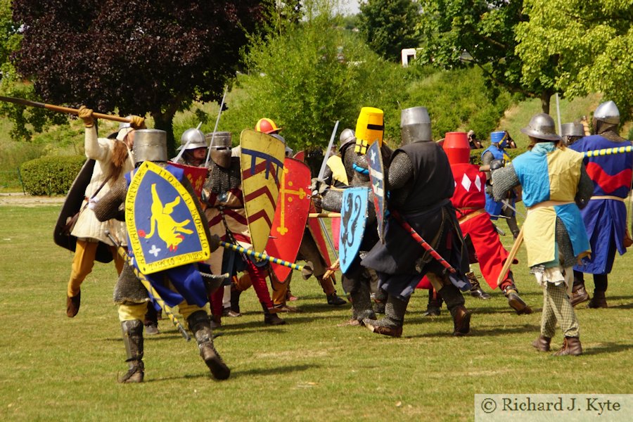 Battle of Lewes Re-enactment : The infantry engages, Battle of Evesham 2018 Re-enactment