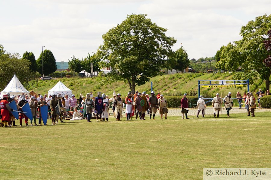 Battle of Evesham 2018 Re-enactment : Royalist forces take the field