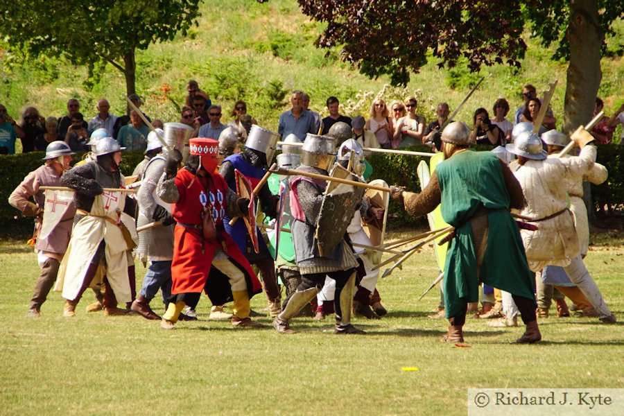 Battle of Evesham 2018 Re-enactment : The battle begins