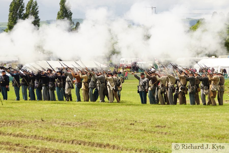 American Civil War Re-enactment - Musket Salute - Wartime in the Vale 2019